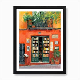 Seville Book Nook Bookshop 3 Art Print