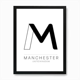 Manchester City Typography Art Print