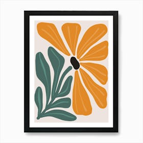 Orange Flower 3 Art Print