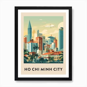 Ho Chi Minh City Vintage Travel Poster Art Print