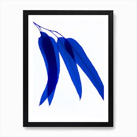 Blue Leaf Iii 2 Art Print