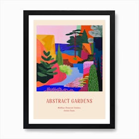 Colourful Gardens Matthaei Botanical Gardens Usa 1 Red Poster Art Print