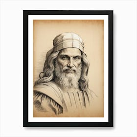 Portrait Of Dante Art Print
