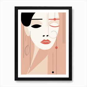 Abstract Portrait Of A Woman 19 Art Print by anhphamkd93 - Fy