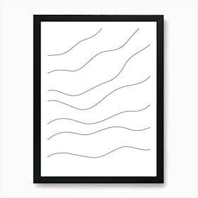 Wavy Lines 2 Art Print