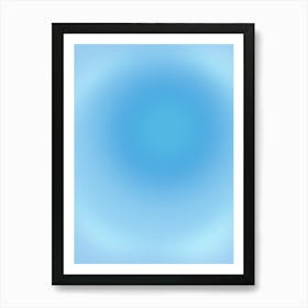 Blue Aura Gradient Art Print