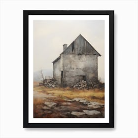 Old Stone Farm Neutral Tones 12 Art Print