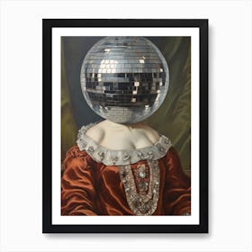 Antique Disco Ball Art Print