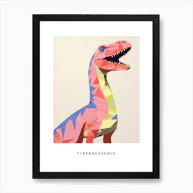 Nursery Dinosaur Art Tyrannosaurus 3 Poster Art Print