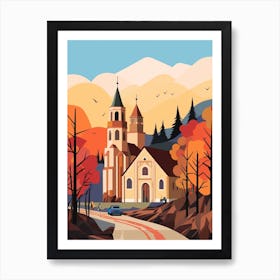 Romania 2 Travel Illustration Art Print