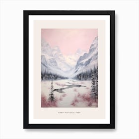 Dreamy Winter National Park Poster  Banff National Park Canada 2 Art Print