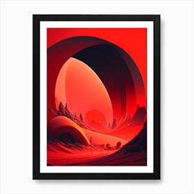 Redshift Comic Space Space Art Print