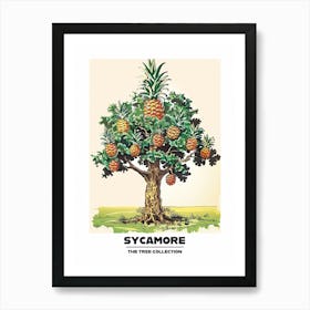 Sycamore Tree Storybook Illustration 3 Poster Art Print