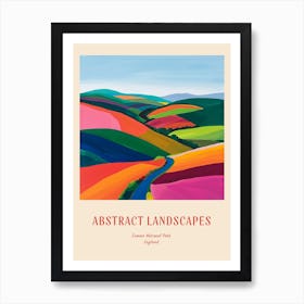 Colourful Abstract Exmoor National Park England 2 Poster Art Print