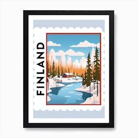 Finland 2 Travel Stamp Poster Art Print