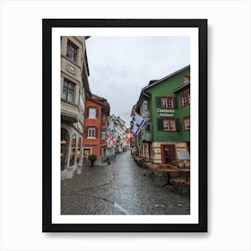 swiss streets Art Print