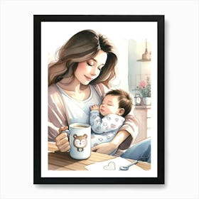 Mother And Baby Art Print