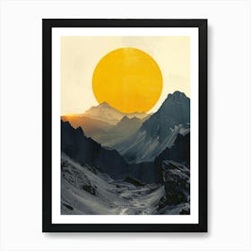 Sunset In The Mountains 37 Art Print