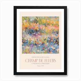 Champ De Fleurs, Floral Art Exhibition 17 Art Print