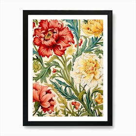 Wallpaper Floral Pattern 8 Art Print