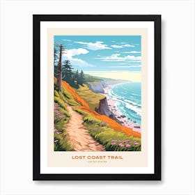 Lost Coast Trail Usa 2 Hike Poster Art Print