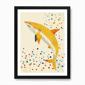 Yellow Shark 3 Art Print