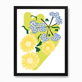 Light Wild Flower Art Print