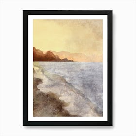 Sunset At The Beach 3 Art Print