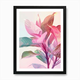 Abstract Flower Painting 2 Art Print