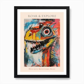 Graffiti Abstract Dinosaur 1 Poster Art Print