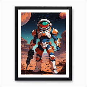 Space Hero Art Print