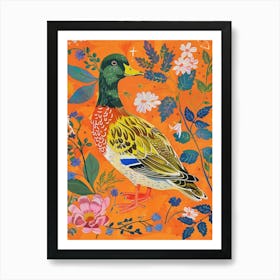 Spring Birds Mallard Duck 2 Art Print