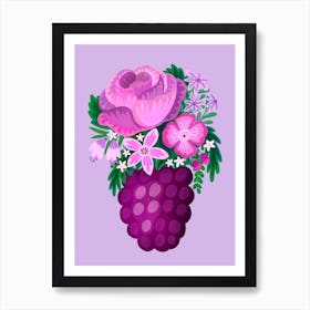 Blackberry Vase Art Print