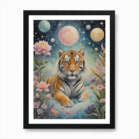 Cosmic Tiger Art Print