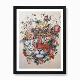 Flower Tiger Art Print