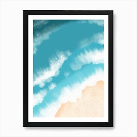 Sand And Waves Art Print