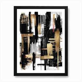 Abstract City Canvas Print 1 Art Print