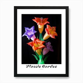 Bright Inflatable Flowers Poster Gladiolus 2 Art Print