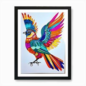 Colorful Bird-Reimagined 31 Art Print