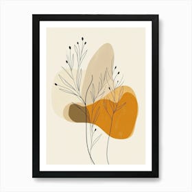 Abstract Floral Canvas Print Art Print