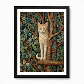 William Morris Cat In The Tree Art Print