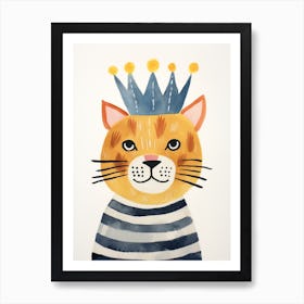 Little Tiger 2 Wearing A Crown Art Print