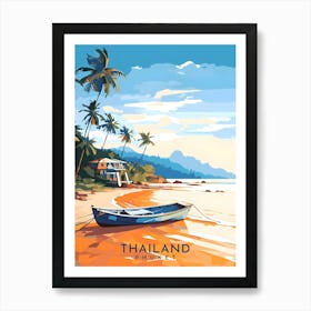 Thailand Phuket Retro Travel Art Print