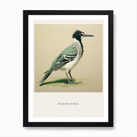 Ohara Koson Inspired Bird Painting Roadrunner 4 Poster Art Print