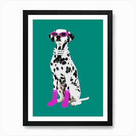 Funny Dalmatian Art Print Art Print