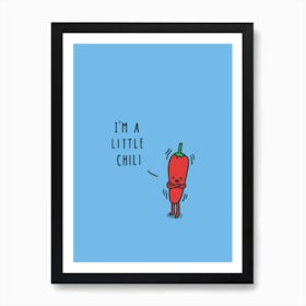 Piment Affiche Minimaliste pour Cuisine