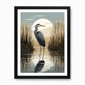 Great Blue Heron Art Print