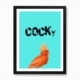 Cocky Bird Art Print