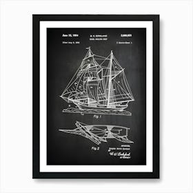 Sailing Ship Patent Print Ship Patent Toy Art Ship Model Decor Ship Print Model Sailing Ship Patent Print Vb9211 Art Print