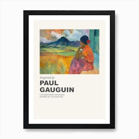 Museum Poster Inspired By Paul Gauguin 4 Art Print